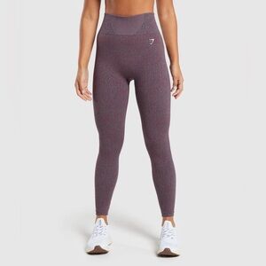 Gymshark Marl Seamless Leggings Plum Pink (Worn Once)